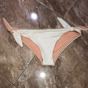Cream and Peach/Nude Reversible Bikini Bot…